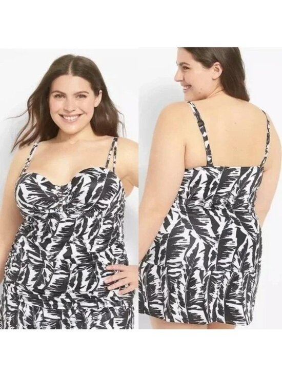 Lane Bryant Other - Lane Bryant Cacique Fitted Underwire Tankini Top Balconette Bra 44DDD NEW